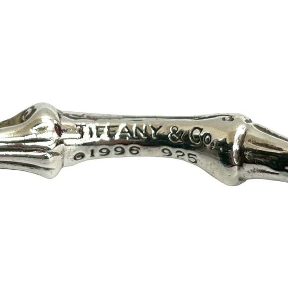 Tiffany & Co Tiffany Bamboo Motif Silver 925 Charm Bracelet  TIFFANY Silver Bamboo Charm Bracelet